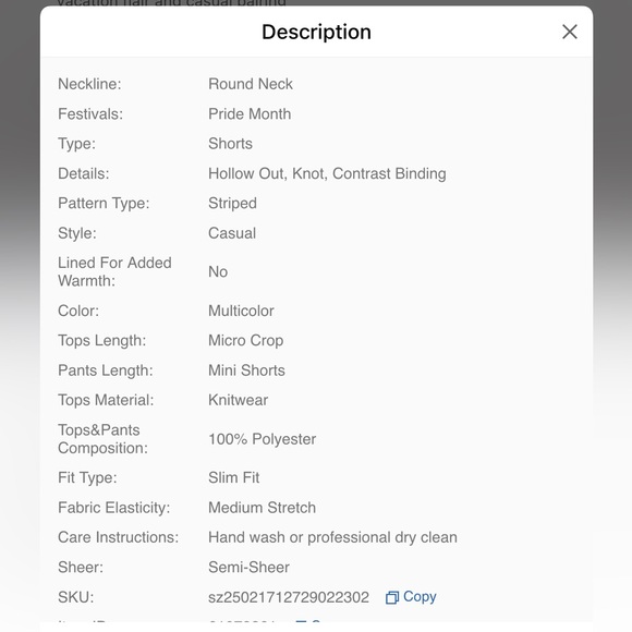 Colorful Striped Crochet Set - Picture 3 of 3